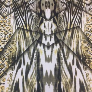 Tecido Sarja Estampada Acetinada Reflect • Conexão Tecidos 2