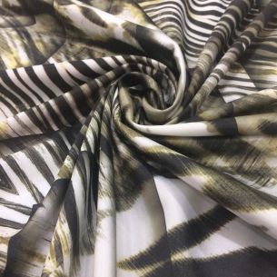 Tecido Sarja Estampada Acetinada Reflect • Conexão Tecidos