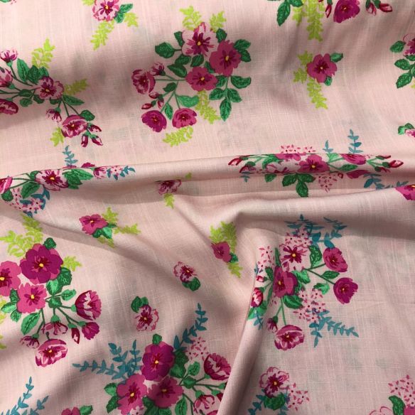 Tecido Viscolinho EstampadoFloribela • Conexão Tecidos