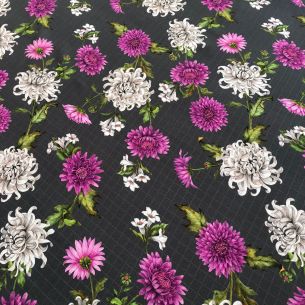 Tecido Viscose Estampada Jardim De Cravos • Conexão Tecidos 2