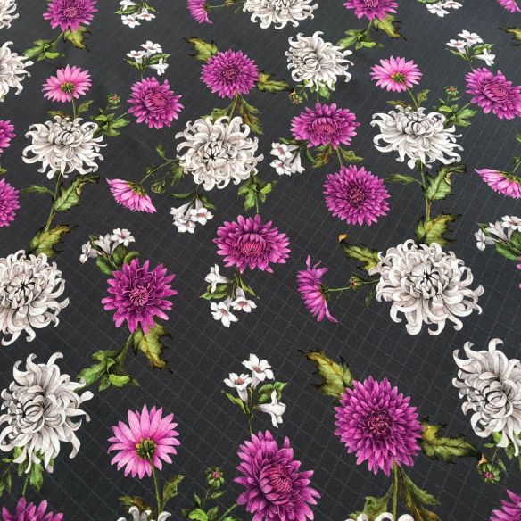 Tecido Viscose Jardim de Cravos • Conexão Tecidos