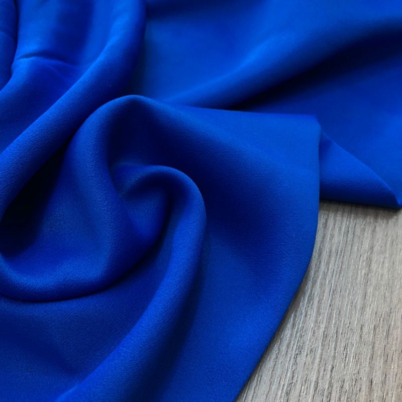 Tecido Crepe Patou Azul Bic • Conexão Tecidos