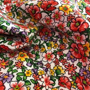 Tecido de Viscose Florais Pequenos Colors • Conexão Tecidos