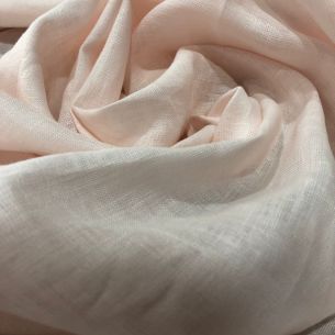TECIDO CAMBRAIA DE LINHO PURO ROSA CLARO • Conexão Tecidos