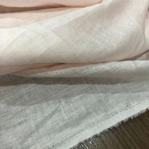TECIDO CAMBRAIA DE LINHO PURO ROSA CLARO • Conexão Tecidos 2