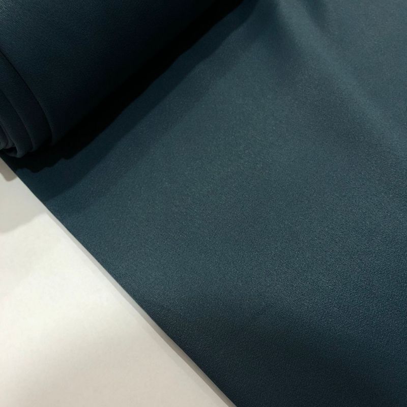 Tecido Crepe Patou Azul De Prúsia • Conexão Tecidos