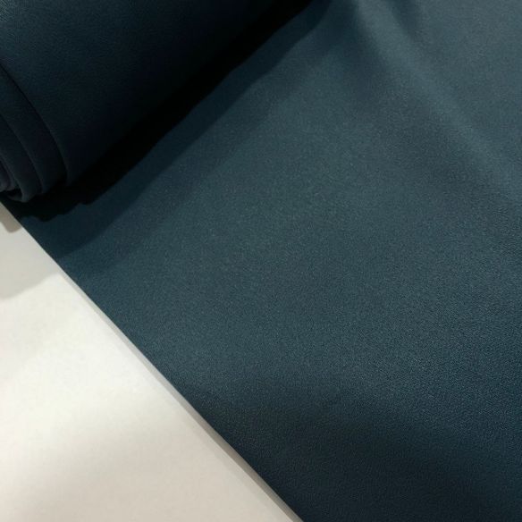 Tecido Crepe Patou Azul De Prúsia • Conexão Tecidos