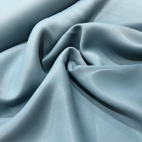 Tecido Crepe Patou Azul Ciano • Conexão Tecidos