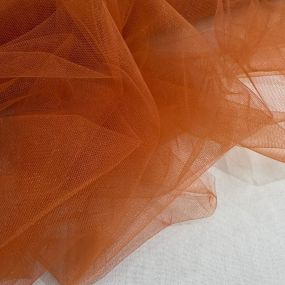 Tecido Tule Ilusion Terracota • Conexão Tecidos