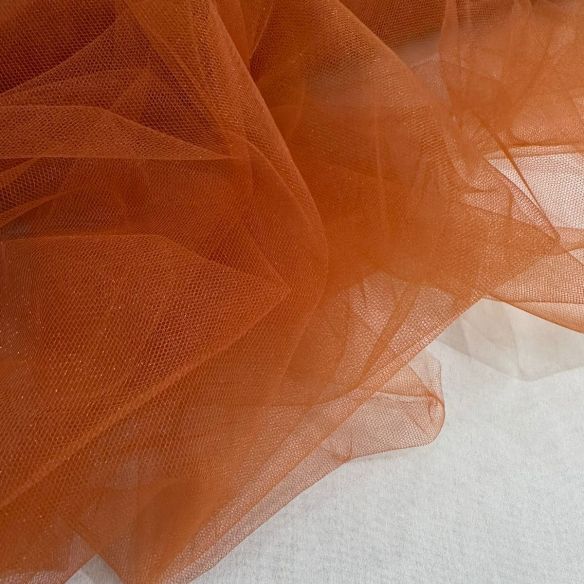 Tecido Tule Ilusion Terracota • Conexão Tecidos