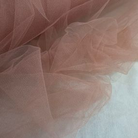 Tecido Tule Ilusion Rosa Antigo • Conexão Tecidos