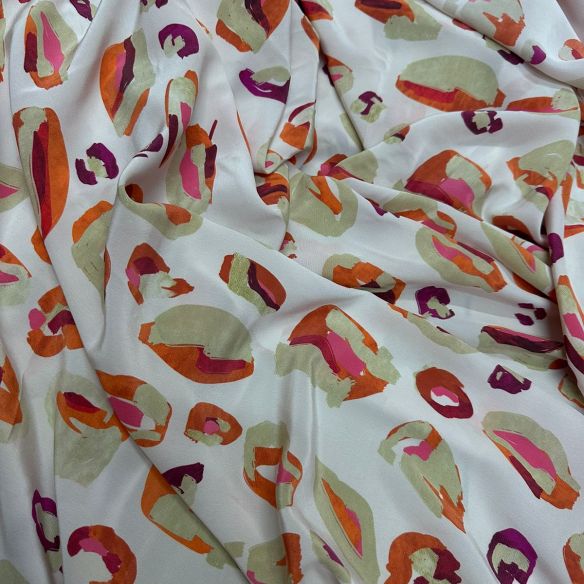 TECIDO CREPE DE CHINE ABSTRATO STONES • Conexão Tecidos