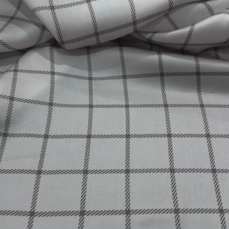 TECIDO CETIM DE SEDA XADREZ BELGA • Conexão Tecidos