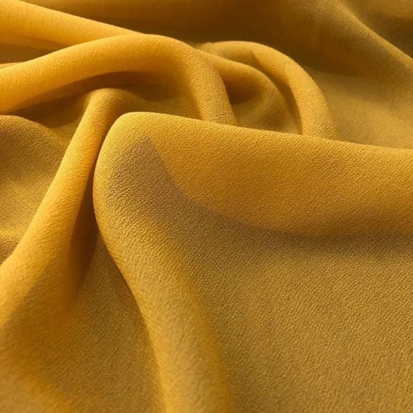 Tecido Musseline De Seda Lisa Mellow Yellow • Conexão Tecidos