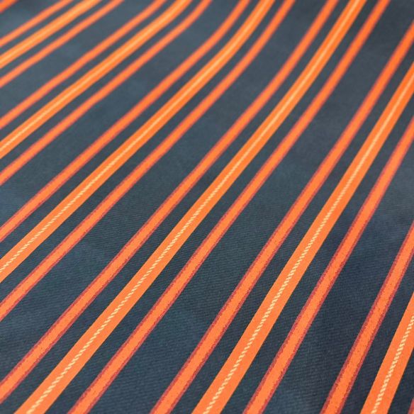 Tecido Crepe de Chine Estampado Listrado Terra • Conexão Tecidos