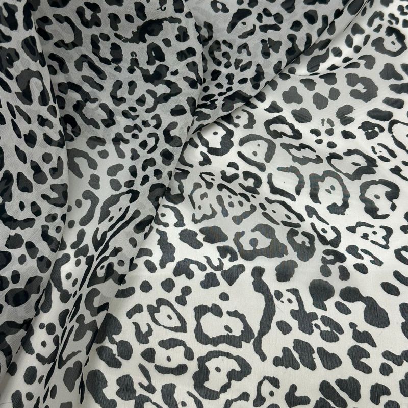 Tecido Musselina De Seda Animal Print • Conexão Tecidos