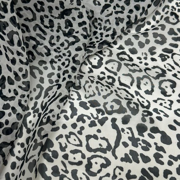 Tecido Musselina De Seda Animal Print • Conexão Tecidos