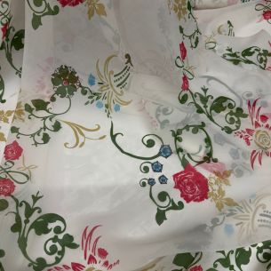 MUSSELINA DE SEDA FLORAL MISS • Conexão Tecidos