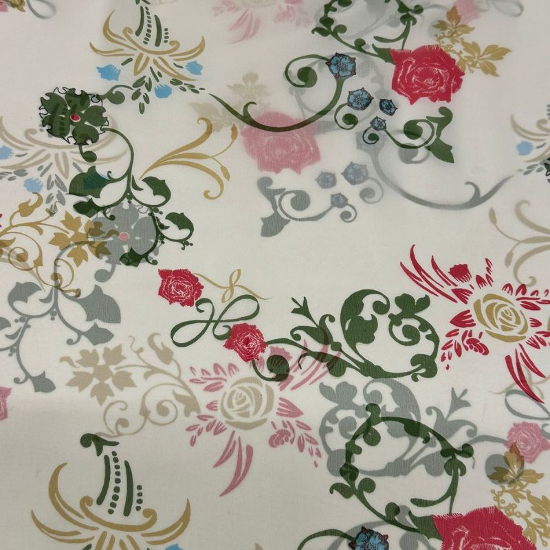 MUSSELINA DE SEDA FLORAL MISS • Conexão Tecidos