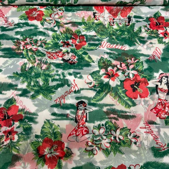 TECIDO GEORGETE DE SEDA PURA ALOHA • Conexão Tecidos