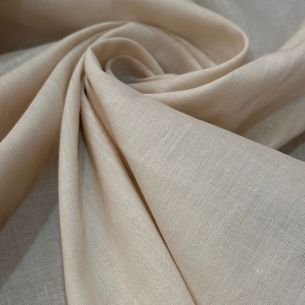 TECIDO CAMBRAIA DE ALGODÃO BEGE • Conexão Tecidos