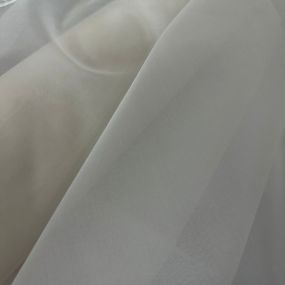 Tecido Organza de Seda Pura Off White • Conexão Tecidos 2