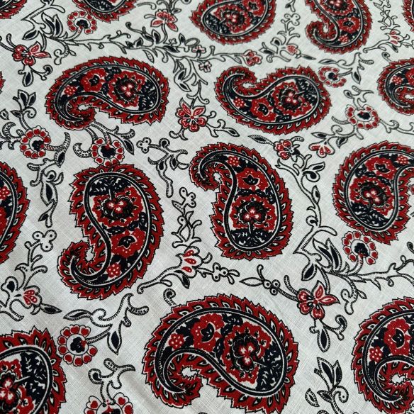 TECIDO CAMBRAIA DE LINHO PURO RUSSA PAISLEY • Conexão Tecidos TECIDO CAMBRAIA DE LINHO PURO RUSSA PAISLEY • Conexão Tecidos