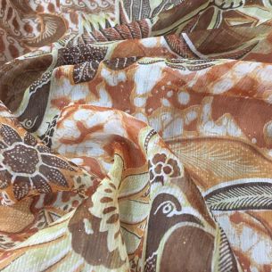 CHIFFON DE SEDA JARDIM DE FLORES • Conexão Tecidos 2