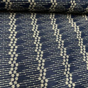 JEANS BORDADO JACARTA • Conexão Tecidos