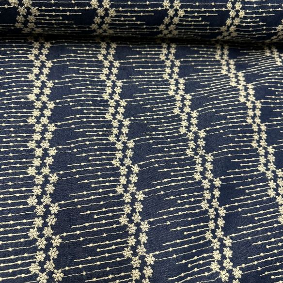 JEANS BORDADO JACARTA • Conexão Tecidos