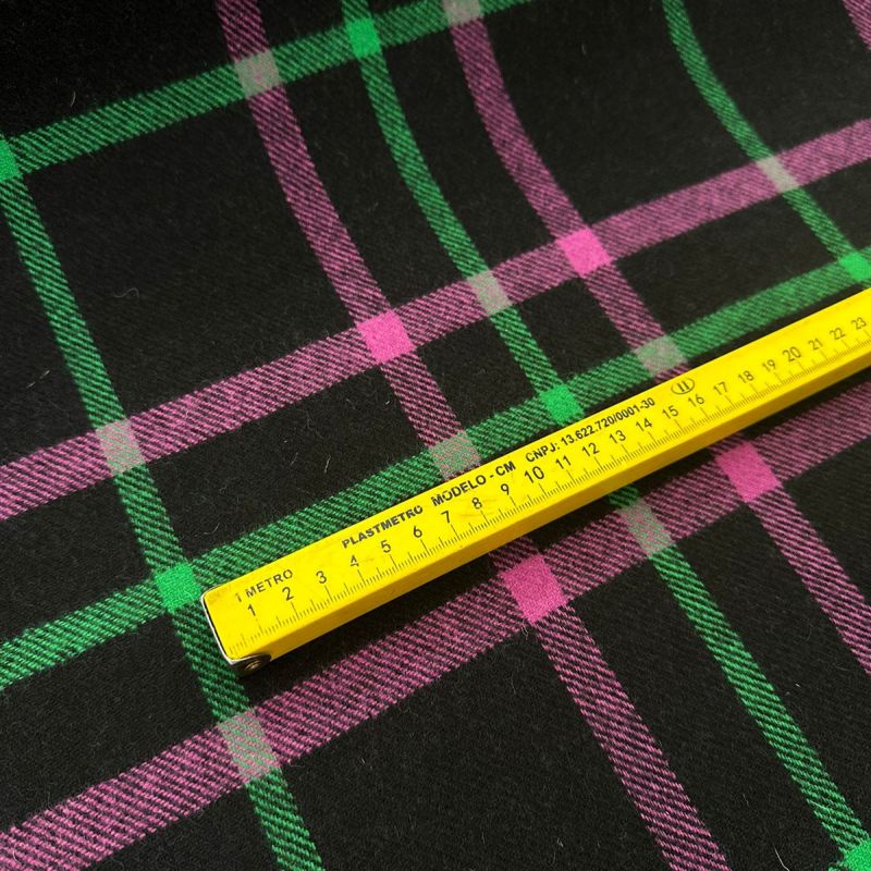 TECIDO LÃ PURA XADREZ ESCÓCIA • Conexão Tecidos