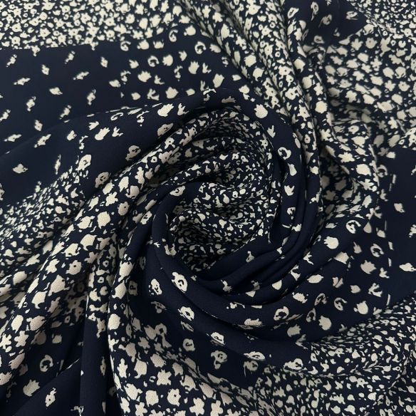 Tecido Tricrepe Estampado Liberty Blue Night • Conexão Tecidos