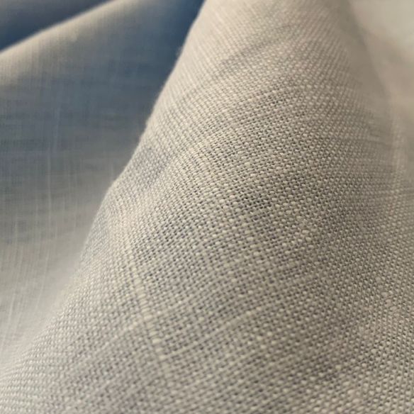 TECIDO LINHO PURO AZUL BEBÊ • Conexão Tecidos