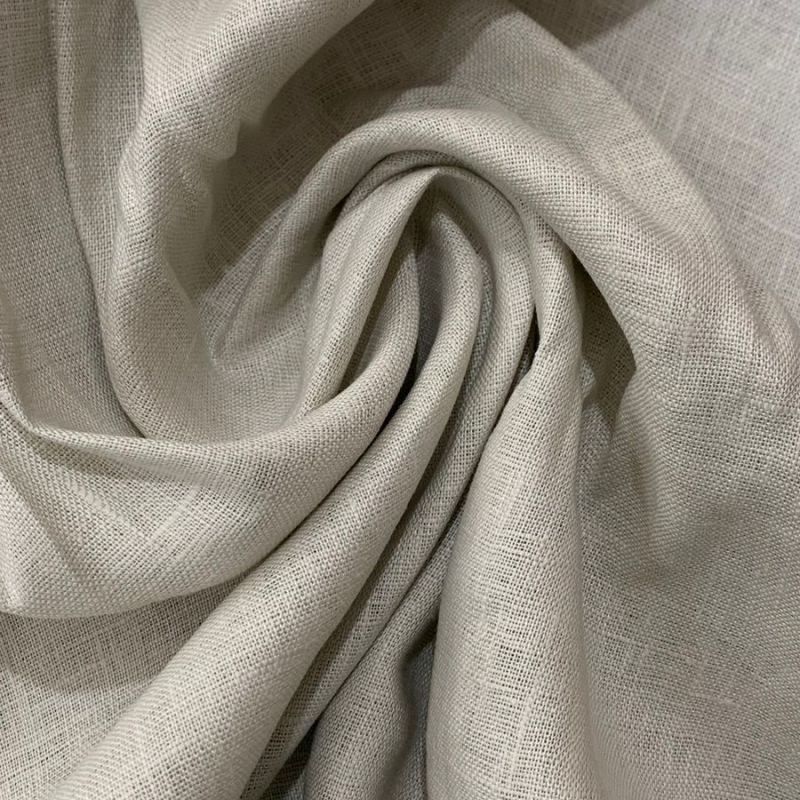 Tecido Linho Puro Liso Pérola • Conexão Tecidos