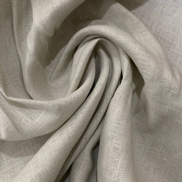 Tecido Linho Puro Liso Pérola • Conexão Tecidos