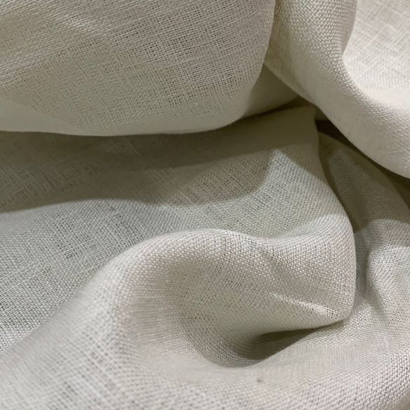 Tecido Linho Puro Liso Pérola • Conexão Tecidos