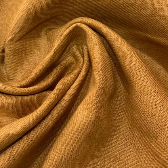 Tecido Linho Puro Liso Terra • Conexão Tecidos