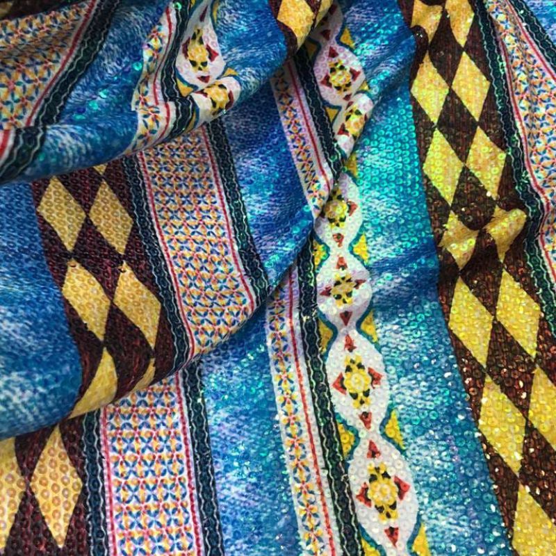 Tecido Paetê Listras DDG • Conexão Tecidos