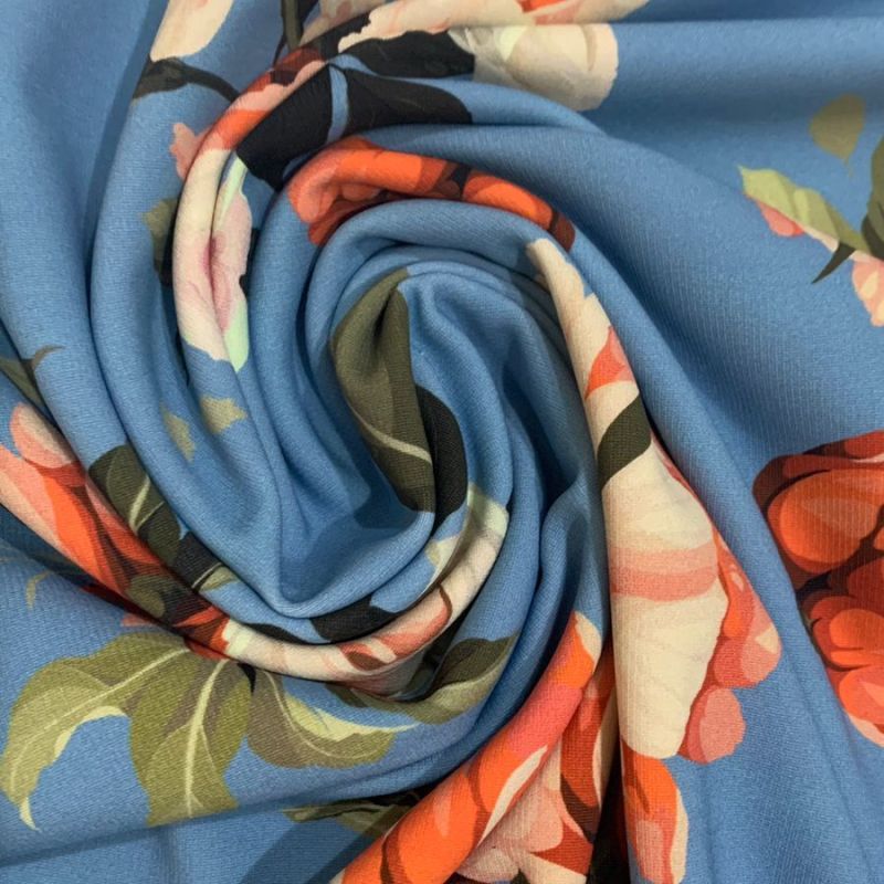 Tecido Malha Neoprene Flores • Conexão Tecidos