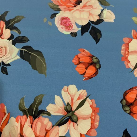 MALHA NEOPRIME FLORES • Conexão Tecidos