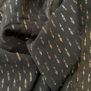 Tecido Crepe Georgete De Viscose Estampada Foil • Conexão Tecidos 2