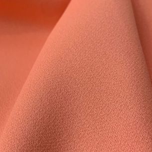 Tecido Crepe Patou Laranja Empoeirado • Conexão Tecidos