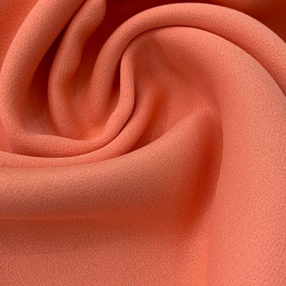 CREPE PATOU LARANJA EMPOEIRADO • Conexão Tecidos