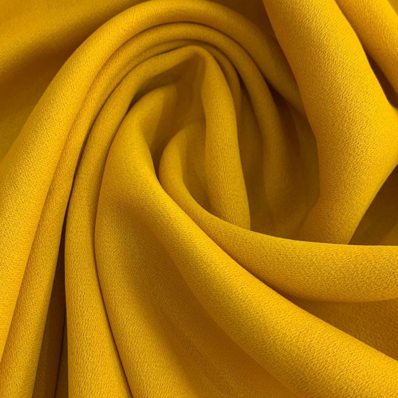 CREPE PATOU AMARELO OURO • Conexão Tecidos