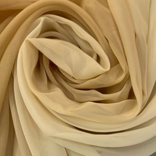 MUSSELINE TOQUE DE SEDA DEGRADÊ BEIGE • Conexão Tecidos