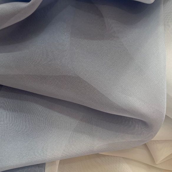 Tecido Musseline Toque De Seda Degradê Azul • Conexão Tecidos