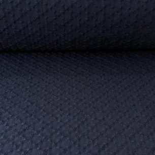 Tecido Lese De Algodão Flocking Azul Marinho • Conexão Tecidos