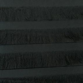 Tecido Musseline Franjas Preta • Conexão Tecidos