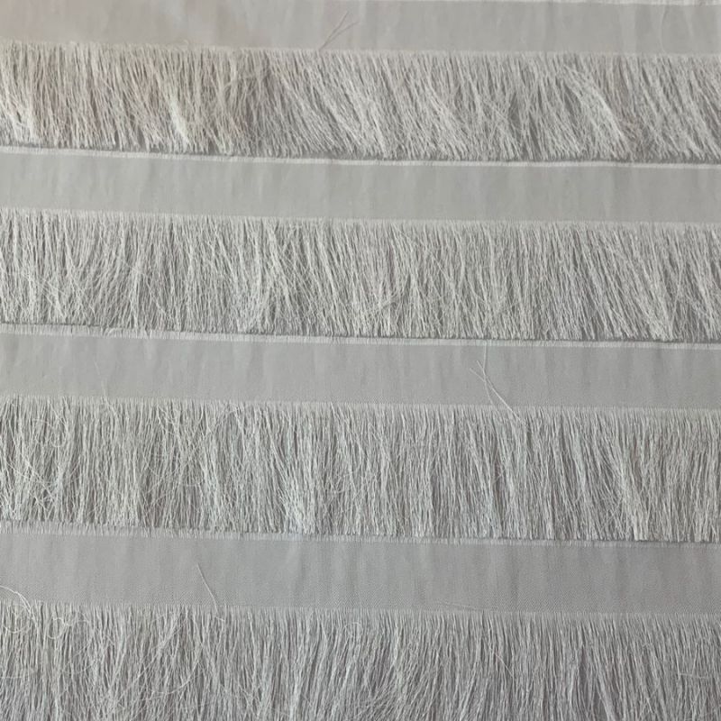 Tecido Musselina Franjas Off White • Conexão Tecidos