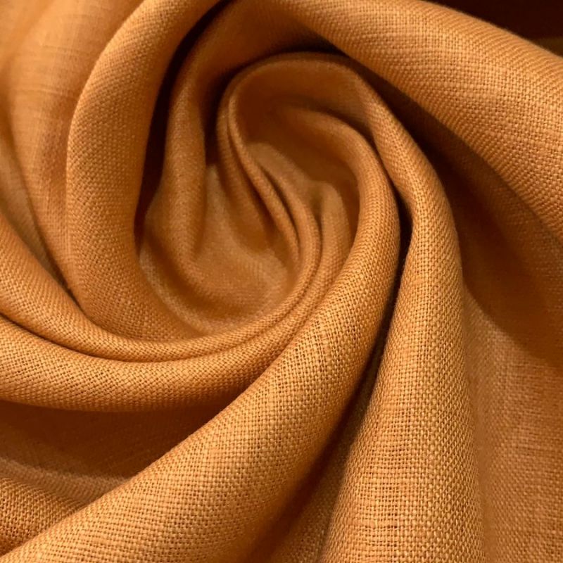 Tecido Linho Puro Liso Damasco • Conexão Tecidos